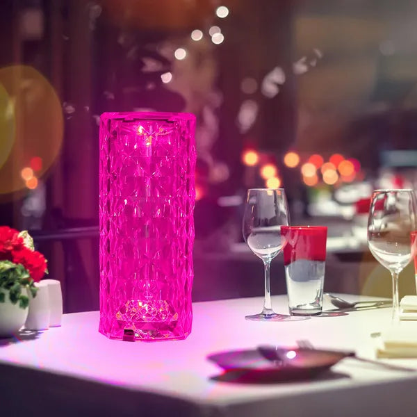 Crystal Ripple Touch Lamp — 16-Color Evening Glow