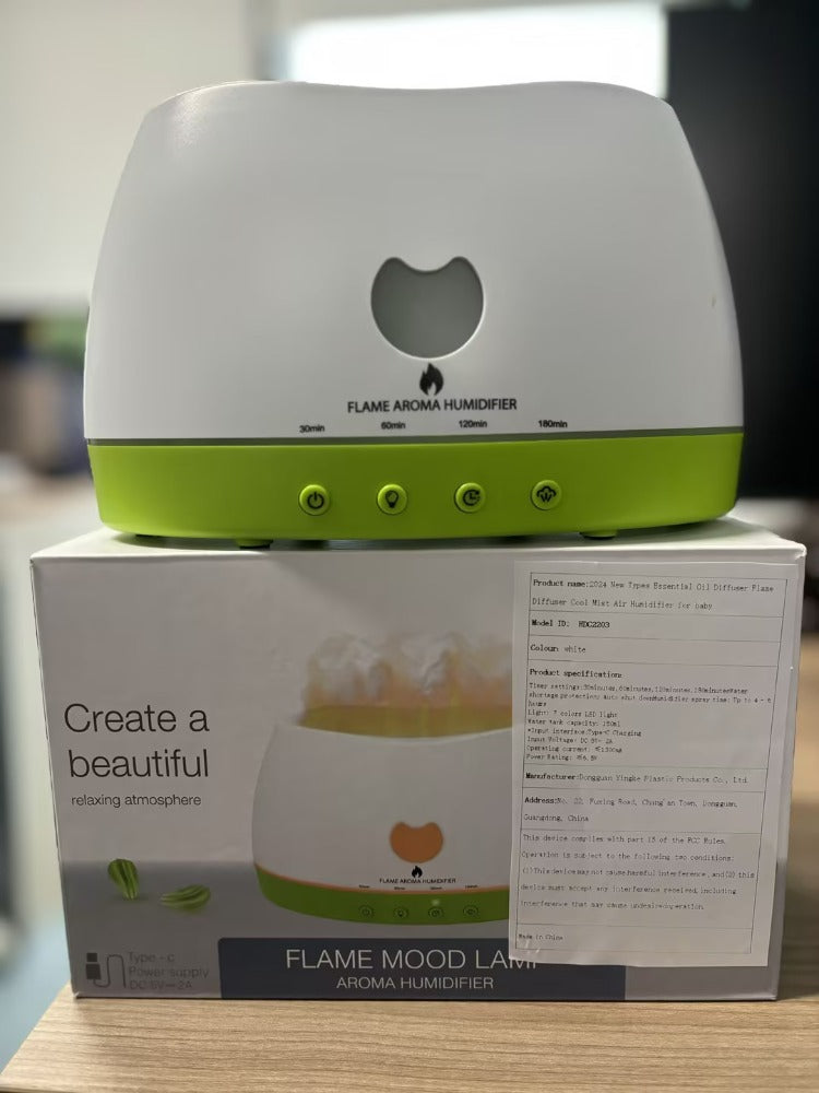 Flame Glow Aroma Diffuser — U.S. Warehouse