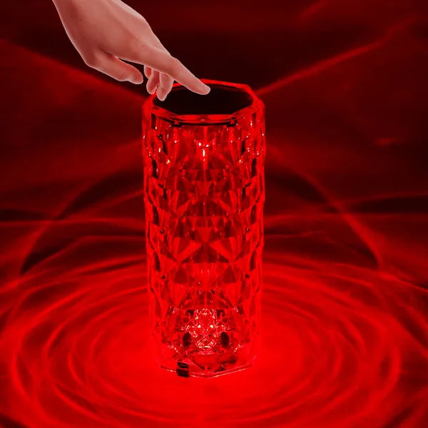Crystal Ripple Touch Lamp — 16-Color Evening Glow